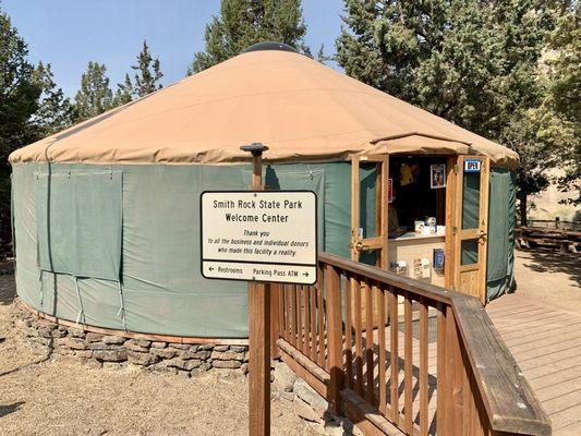 The Welcome Center tent