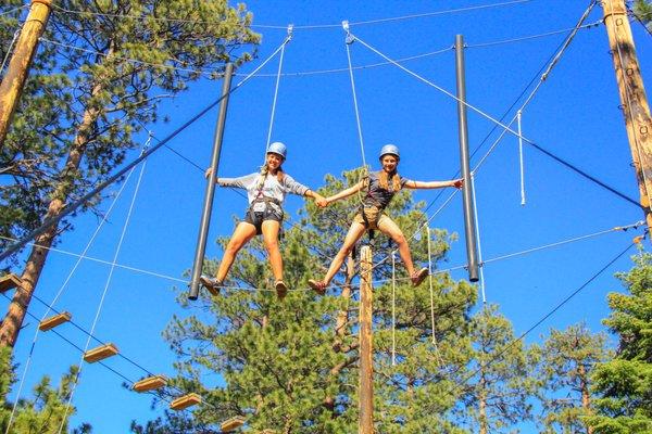 High Ropes Course at Jewish Summer Camp in Big Bear, CA