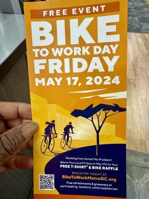 Bike to Work Day: 17 May 2024