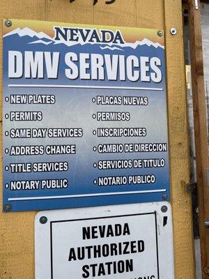 DMV services provided!