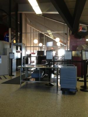 TSA Security...to the only gate at this airport...only one airline fly's in and out of Cheyenne.