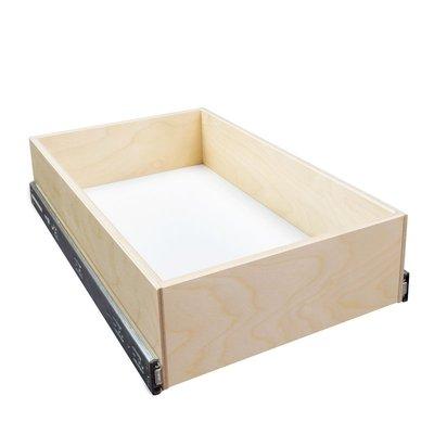 Medium rolling drawer w/ full extension soft close slides.