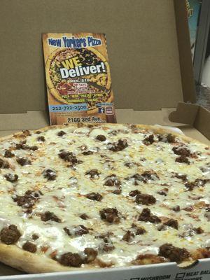 Ground beef pizza