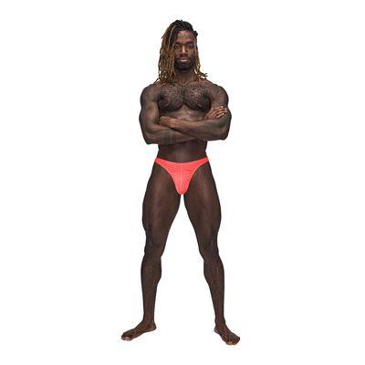 Male Power Men's Thong in coral at T&A Lingerie