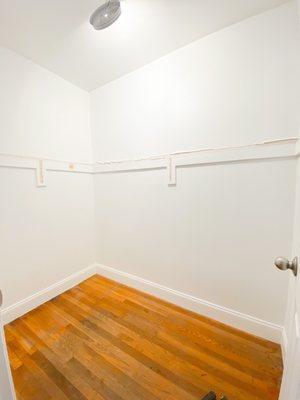 BEFORE - useless tiny closet...