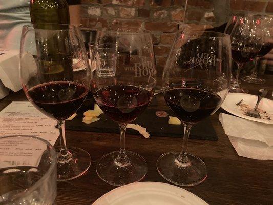 Red wine tasting