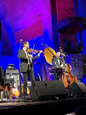 Andrew Bird's amazing concert!  Singing and playing the violin at the same time, and performed so well!