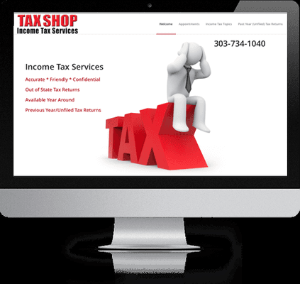 Tax Shop Website