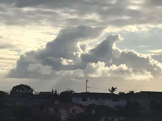 Rain clouds over Millbrae