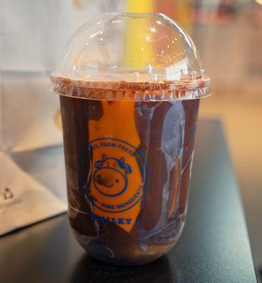 Crackin' Choco Thai Tea, Medium: $8.50; $9.25 with tax.