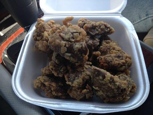 Small order of Fried Chicken Livers for $2.49 - outstanding flavor, perfectly fried, nice crust.