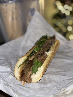 grilled pork Banh Mi sandwich