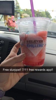 Free slurppe  with free 7/11 APP!! #rewards #slurpee