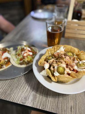 Tacos and taco bowl from taco Tuesday