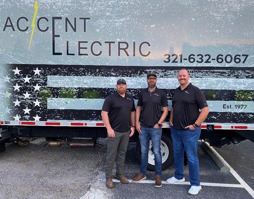 The management team from left to right, Daniel Caulkins, Aaron Leib, and Tony Leib.