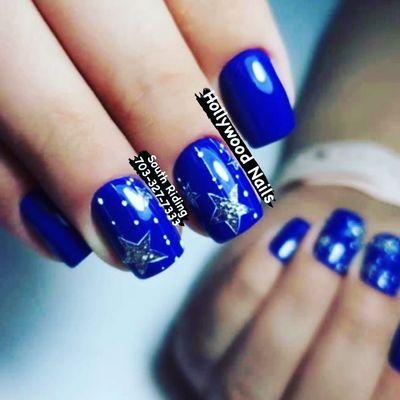 So many beautiful, wintery holiday manicure options that the amazing nails technicians at Hollywood Nails can create for YOU!!