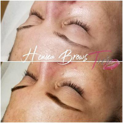 Henna brow tint