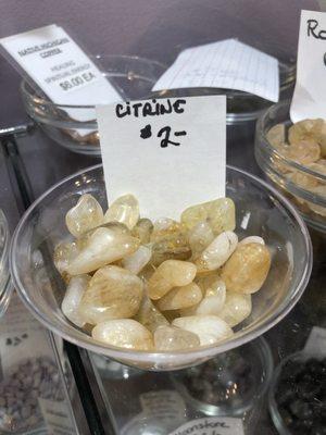 Citrine crystals