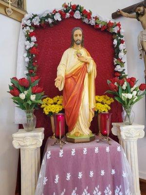 Shrine to the Sacred Heart for the month of June