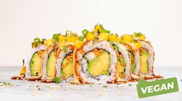 This is our Livin' on the Veg Roll--all vegan-friendly ingredients with fantastic taste and flavors.