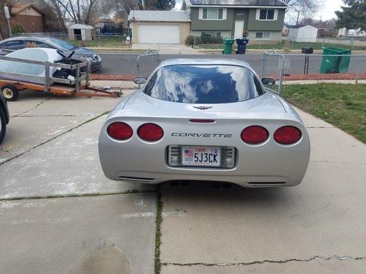 Rear of my 99 Vette