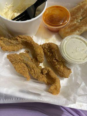 Hand-Breaded Catfish Dinner