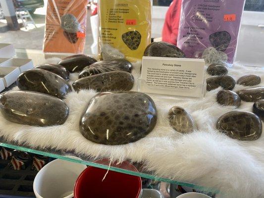 Rocks - beautiful polished Petoskey stones for sale