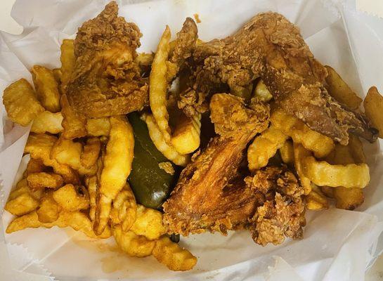 3-Piece Wings with Fries