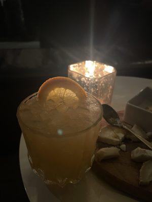 Mezcal cocktail