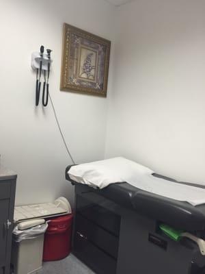 Small exam room