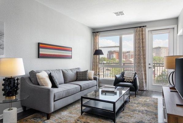 20th Street Station Apartments - Living Room