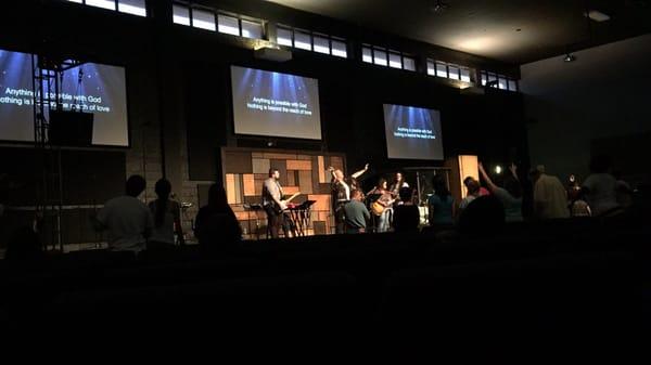 Friday night worship service!