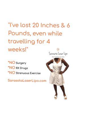 August 2024:  Yes, you can live life, travel and look/feel great!!  Let us help you:  SRQSlim.com