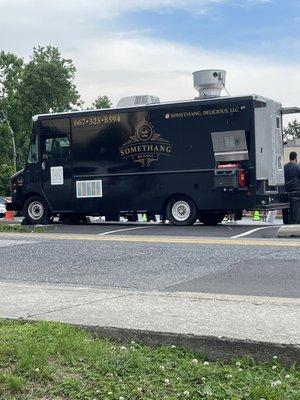 Somethang Delicious food truck at Arbutus fire station