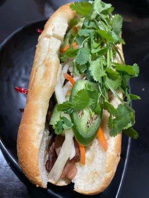 Grilled pork banh mi