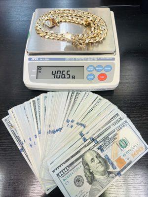 Cash for Cuban  link bracelet