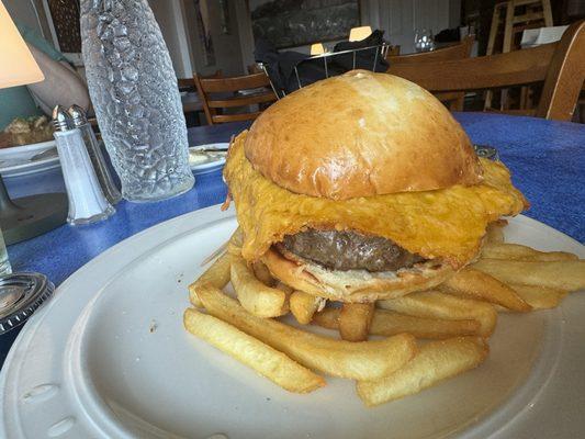 Fried Cheese Cheese Burger