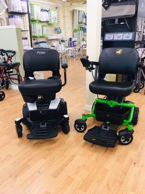 Power chairs - test drive the latest models from Pride Mobility and Golden Tech