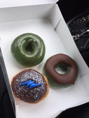 St. Patrick's day / Birthday doughnuts.