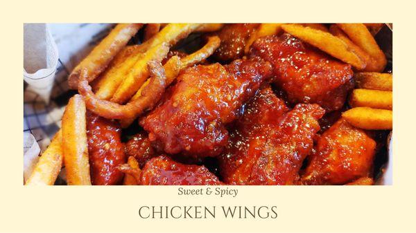 Sweet & Spicy Wings~
Spicier Version of the Traditional "Yangnyum" Sauce.