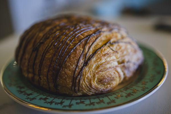 Tasty, and large Choccie Croissant.