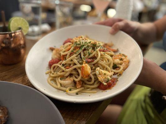 Lobster and Shrimp Noodles