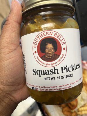 Squash pickles- so good!