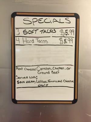 Daily Specials!