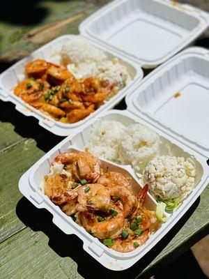 Hawaiian Scampi and Spicy Pineapple Plates