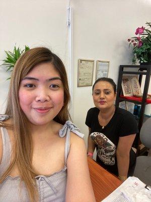 Thank you Sonia! Very good service she's been always doing a great job threading my eyebrows and lips! I always go to her fantastic job!