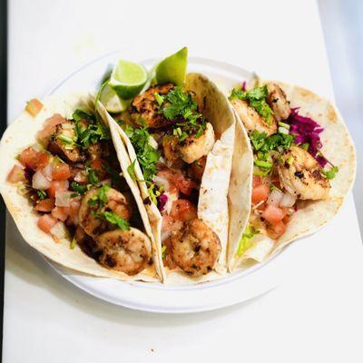 Shrimp Island Tacos