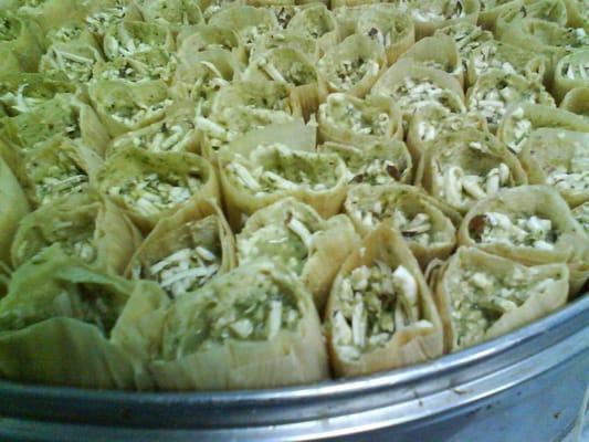 green tamales waiting to be steamed