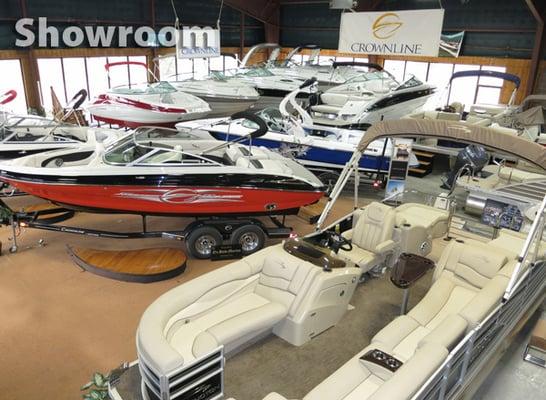 Visit the Oxbow Marina showroom.