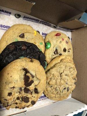 6 Pack (M&M, Peanut Butter, Oatmeal Raisin, Chocolate Chip, Mint Chocolate Chip)